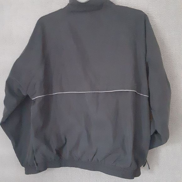 Online Jacket Men's Large Black Full Zip Wind Breaker 2508 - Picture 3 of 7